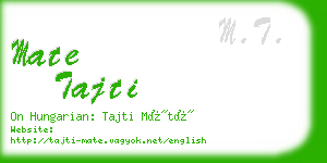 mate tajti business card